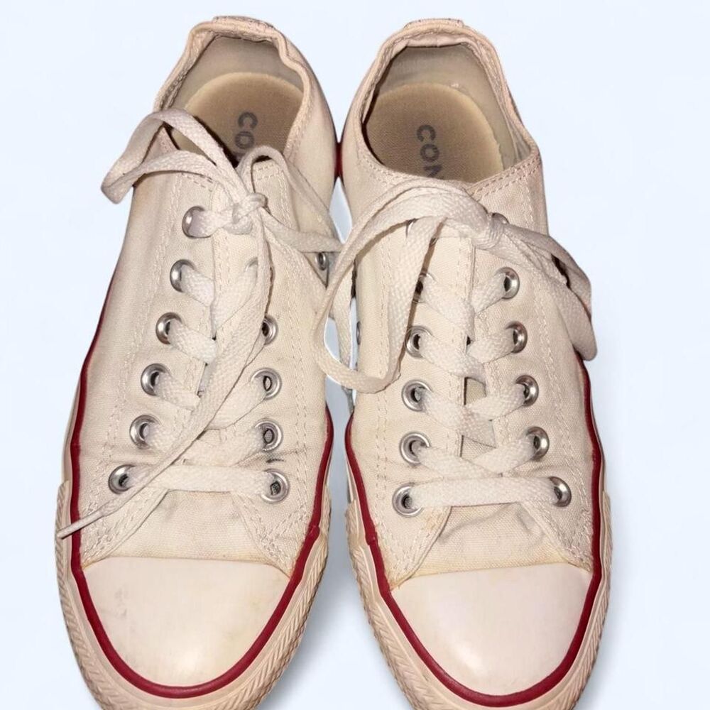 Converse Women's White and Cream Trainers